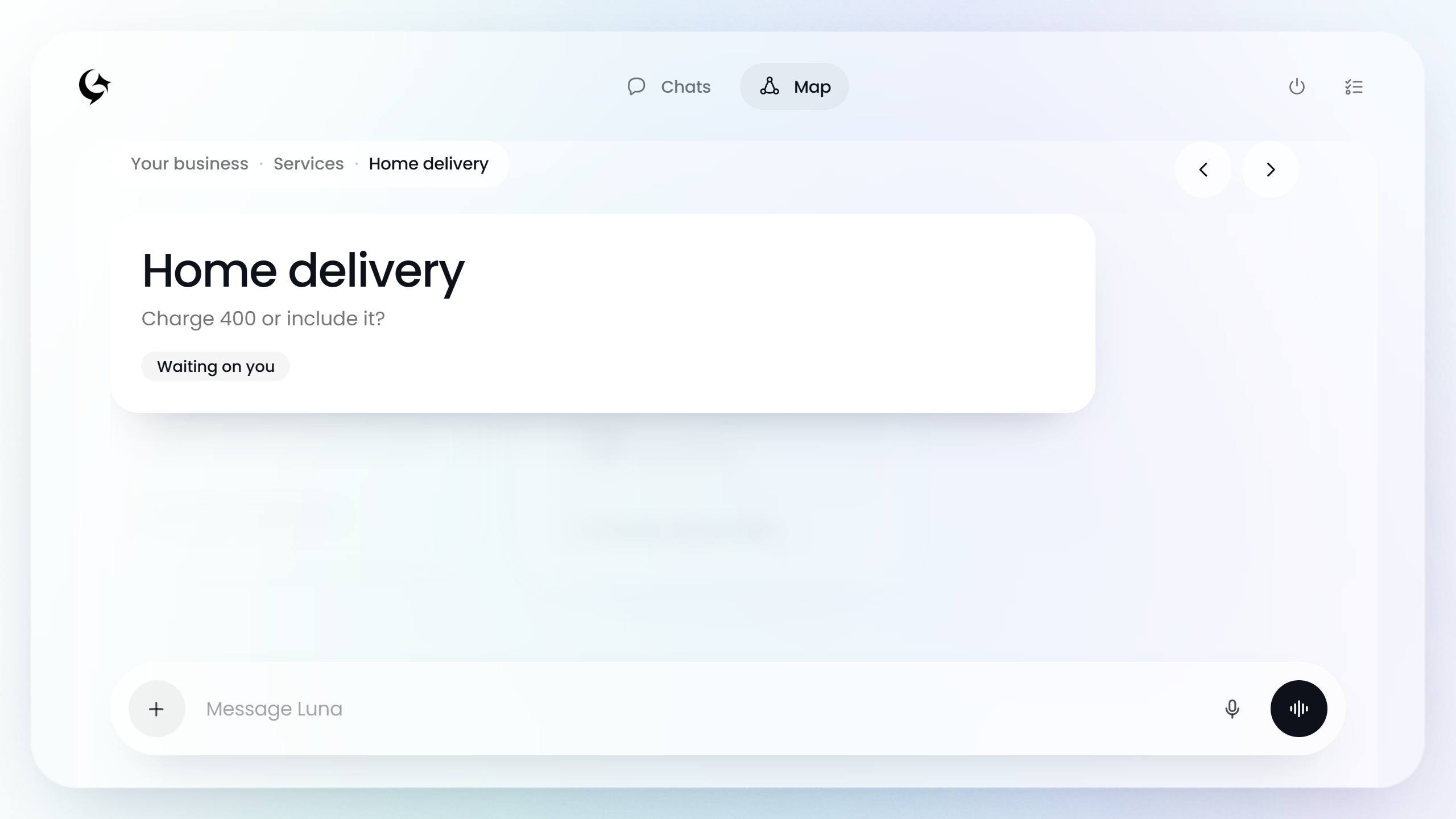 Home delivery: charge 400 or include it? Waiting on you